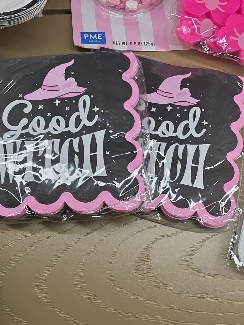 Halloween Pink Skull & Coffin Party Kit - Good Witch Napkins